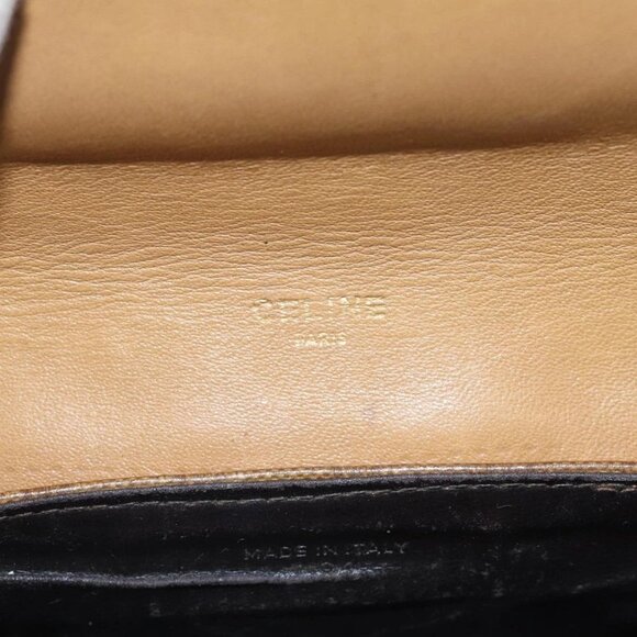 CELINE Macadam Canvas Shoulder Bag PVC Beige - Picture 10 of 15